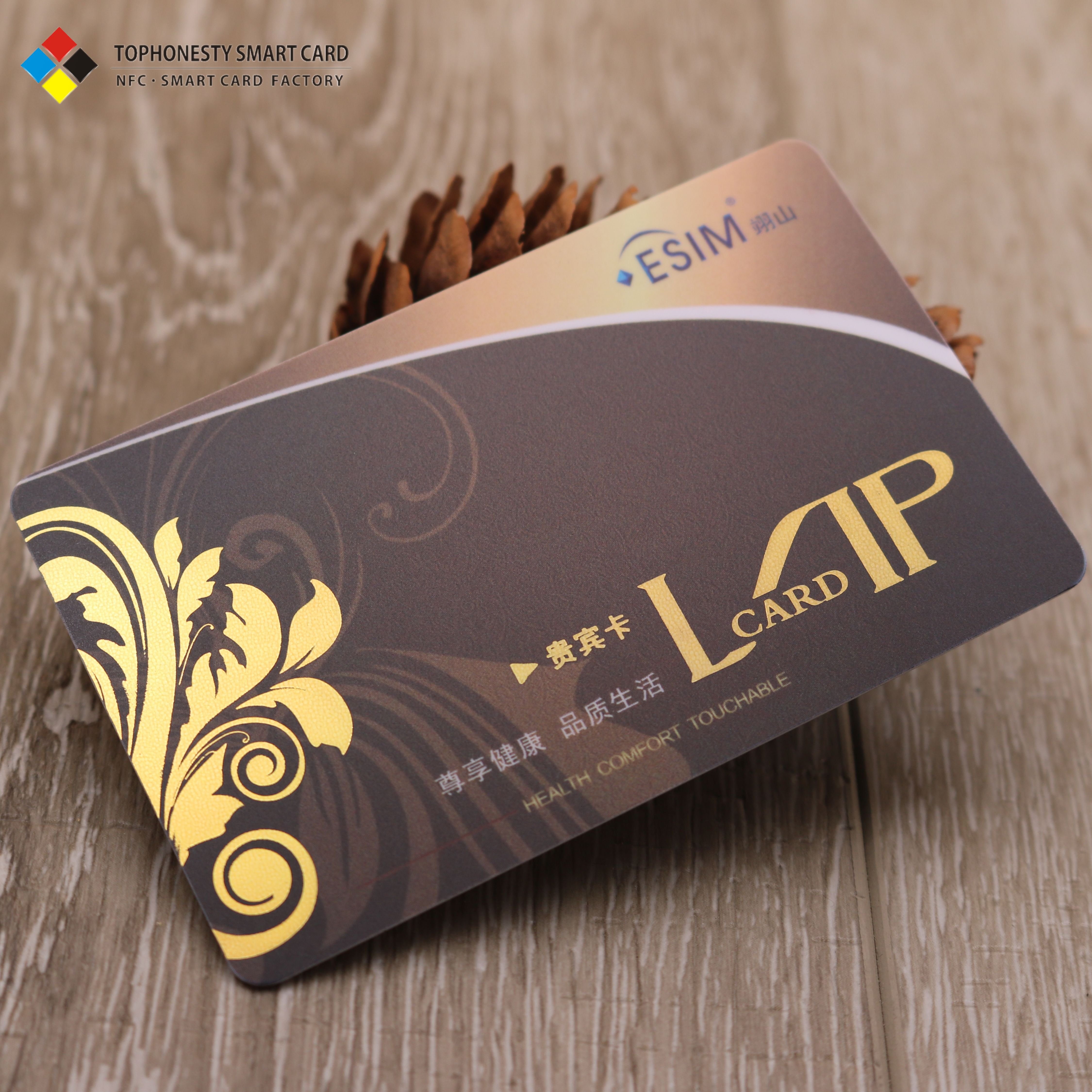 Custom Stainless Steel Smart VIP Membership Cards Blank Customized Printing Gold NFC Chip Metal Business Card