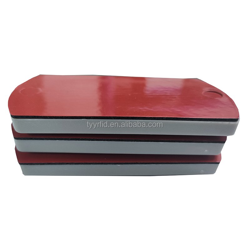 860-960Mhz UHF ISO18000-6C long reading range rfid anti metal label rfid tag Abs adhesive soft Sticker