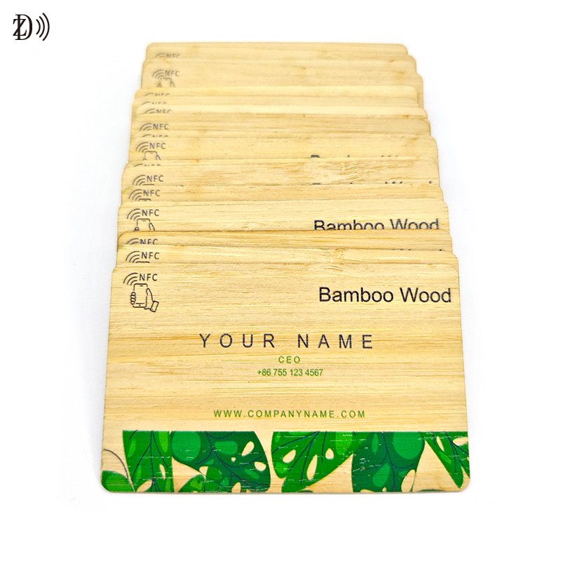 Customized Printing MIFARE Classic EV1 1k 13.56MHz RFID Bamboo Wooden Card