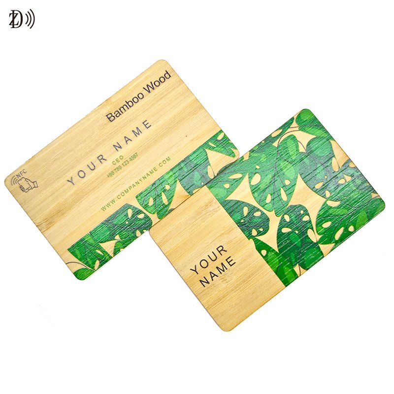 Customized Printing MIFARE Classic EV1 1k 13.56MHz RFID Bamboo Wooden Card