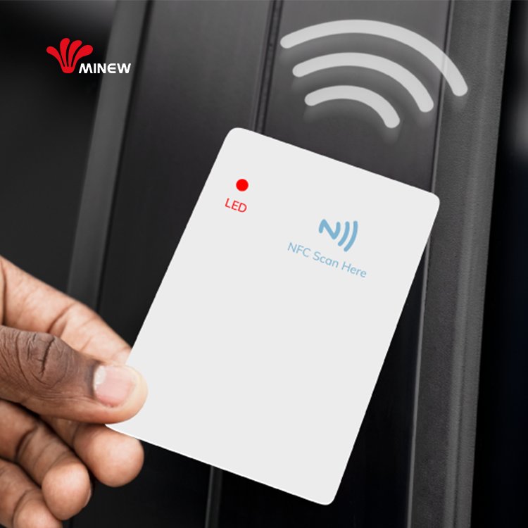 Programmable Paper Card White Customizable Printing Smart Business NFC Cards for Employee Tracking