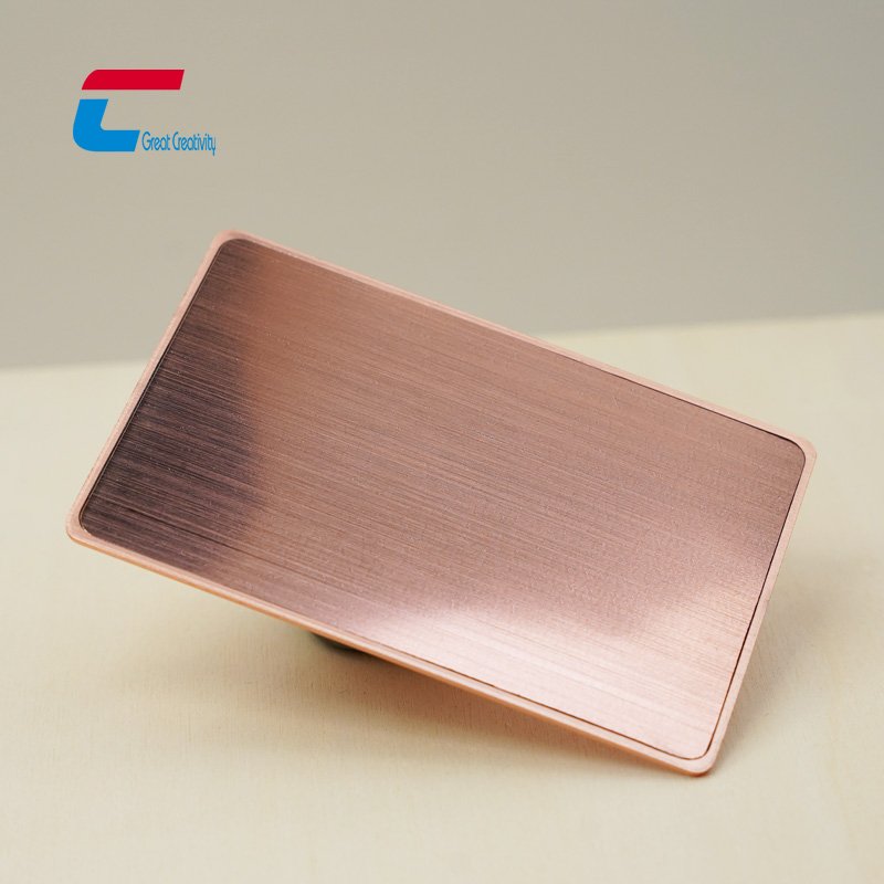Luxury customized chip hidden stainless steel Nfc card Ntag213 215 216 black golden silver nfc metal card with metal frame