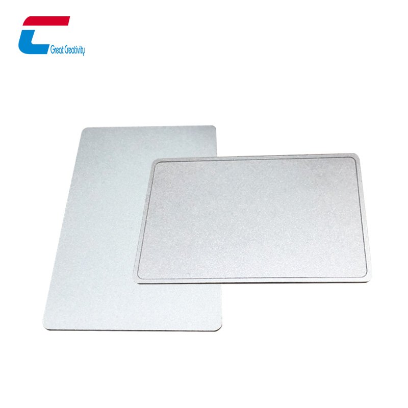 Luxury customized chip hidden stainless steel Nfc card Ntag213 215 216 black golden silver nfc metal card with metal frame