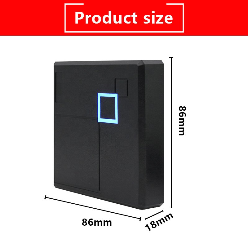 Contactless Card Reader IP68 Waterproof Wiegand 26 13.56mhz Support Mifare IC 15693 NFC Access Control Card Reader