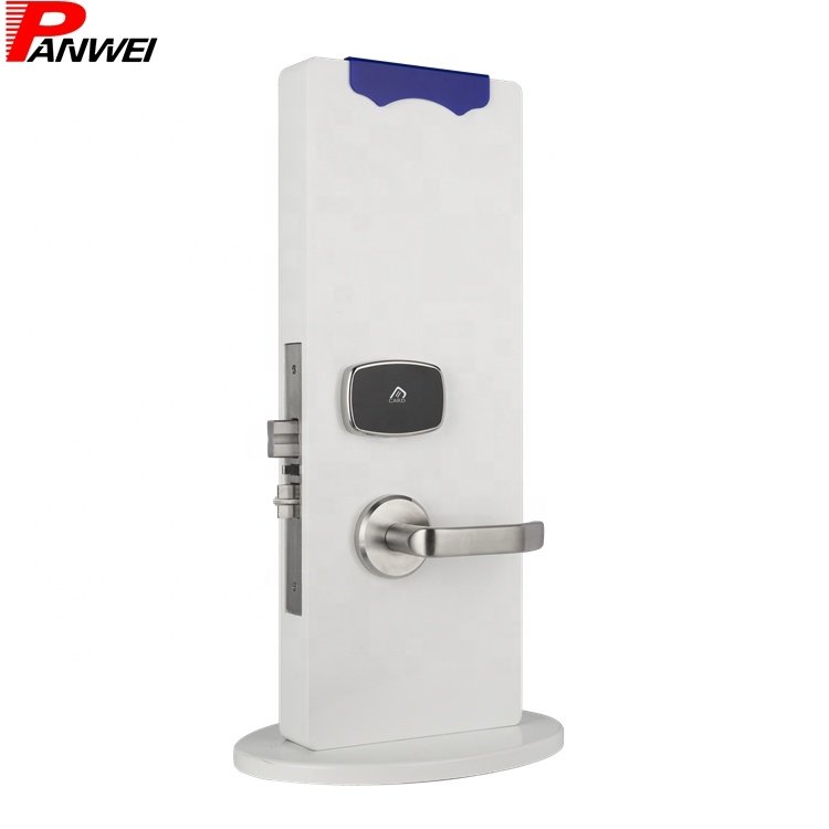 304 stainless steel electric lock hotel key card door lock CCTV access control PMS integrate