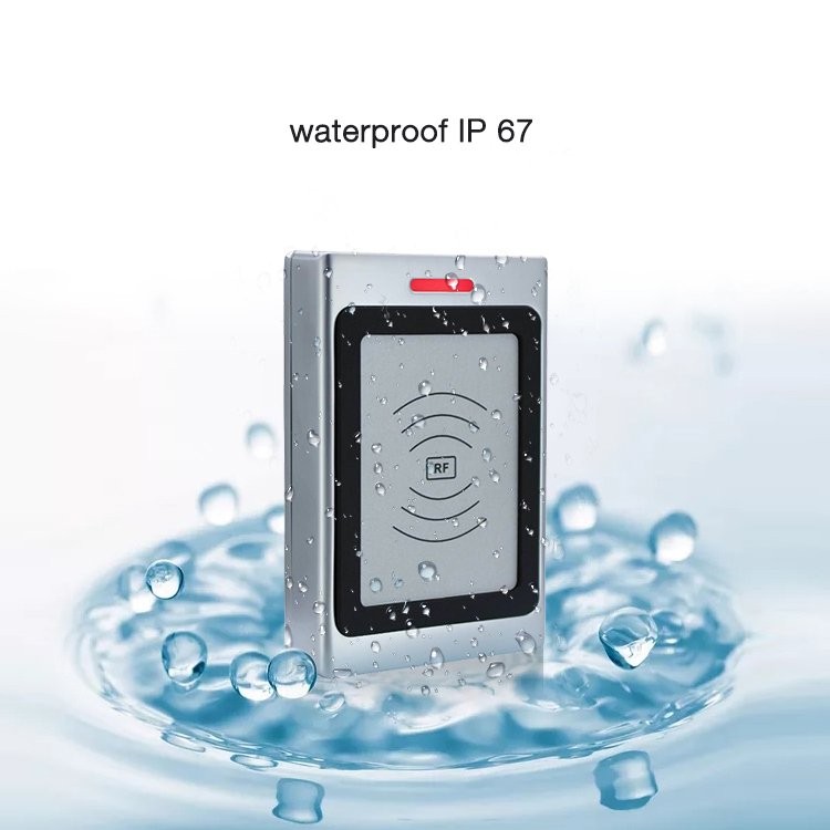 Metal waterproof outdoor RFID IC card 13.56Mhz Wiegand standalone access control NFC reader