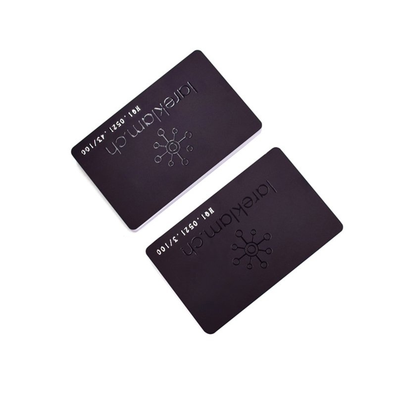 Matte Or Gloss Surface NFC RFID Customize High grade NFC Black Card