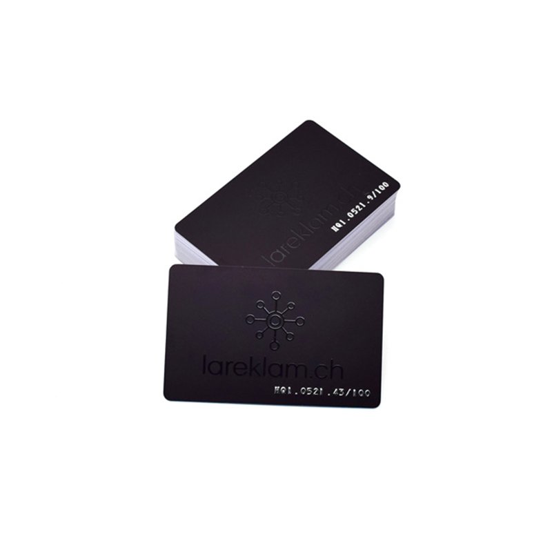 Matte Or Gloss Surface NFC RFID Customize High grade NFC Black Card