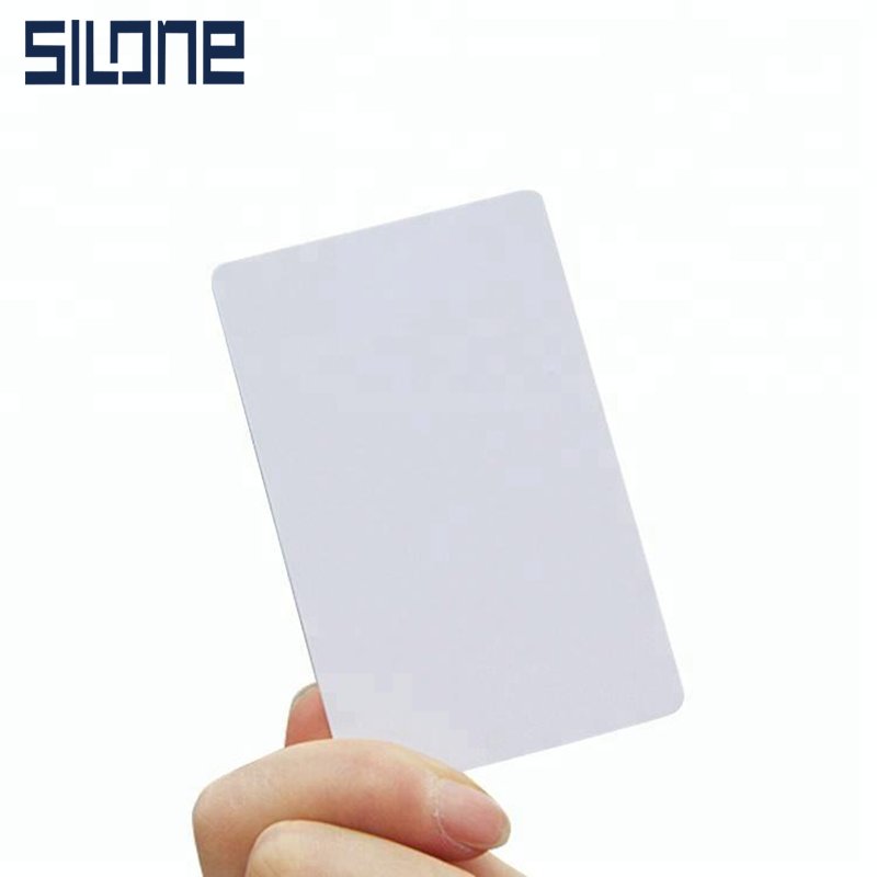 Silone Smart CR80 White NFC Card With Chip for PVC Rfid Card Hotel Key Access Control Card