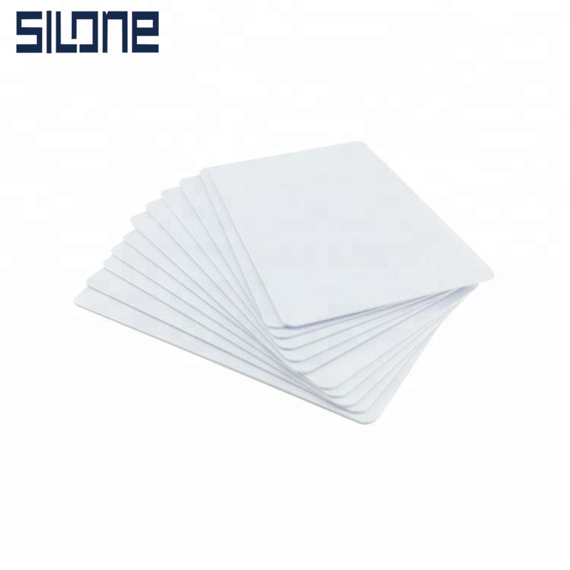 Silone Smart CR80 White NFC Card With Chip for PVC Rfid Card Hotel Key Access Control Card