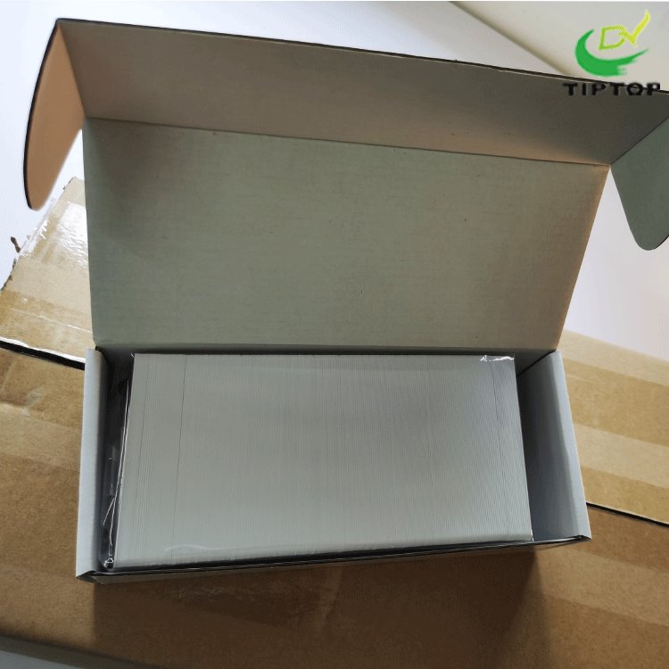 Tiptop Custom color smart business card rfid inkjet pvc white card printer nfc card with chip