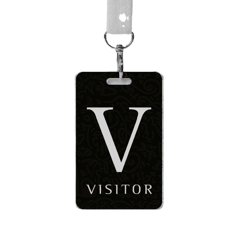 standard size visit pvc card no chip customer visitors access control management business card