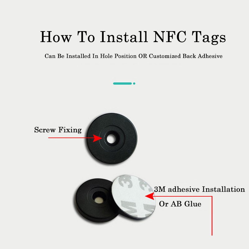 Access Control Card Ntag213 NFC Sticker Customized Waterproof Anti Metal PPS NFC Tag nfc tag custom
