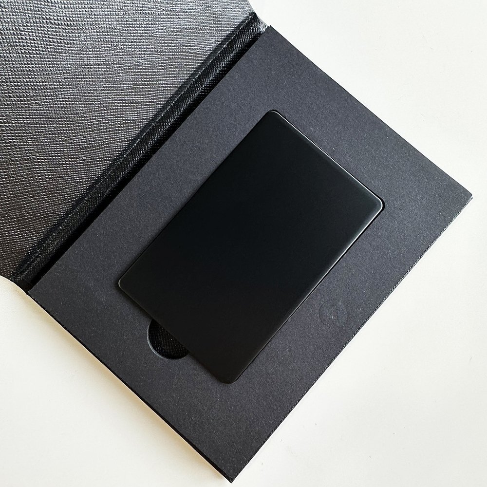 CKTRFID Black Waterproof Business Card Nfc Access Control Card Metal Rfid Blank NFC Card