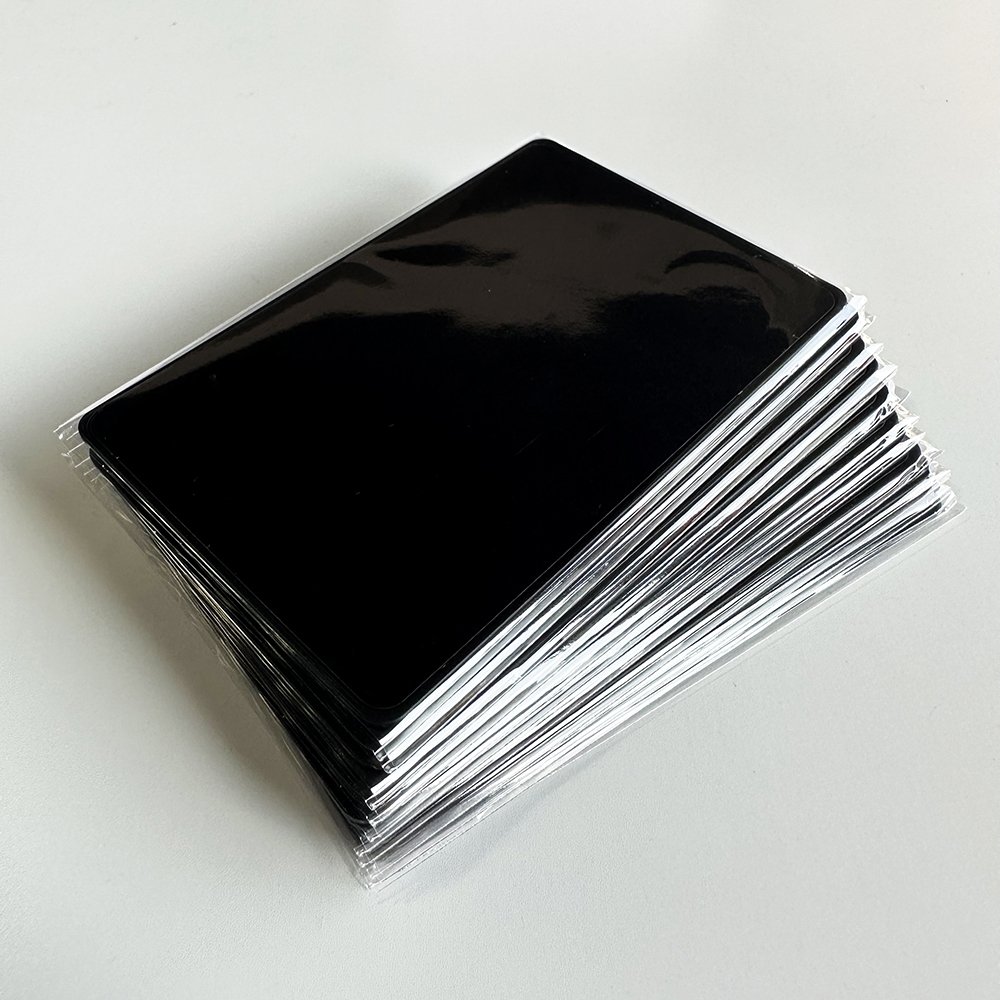 CKTRFID Black Waterproof Business Card Nfc Access Control Card Metal Rfid Blank NFC Card