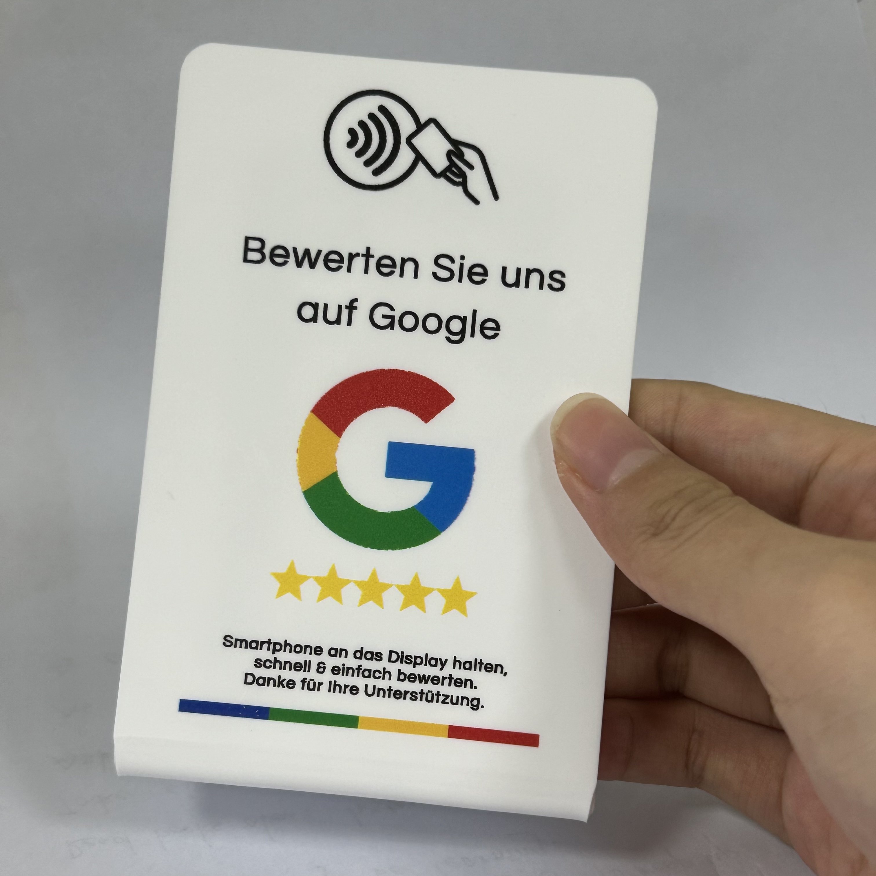 RFID Operate Simple And Quick Feedback NFC Google User Rating Card with printing