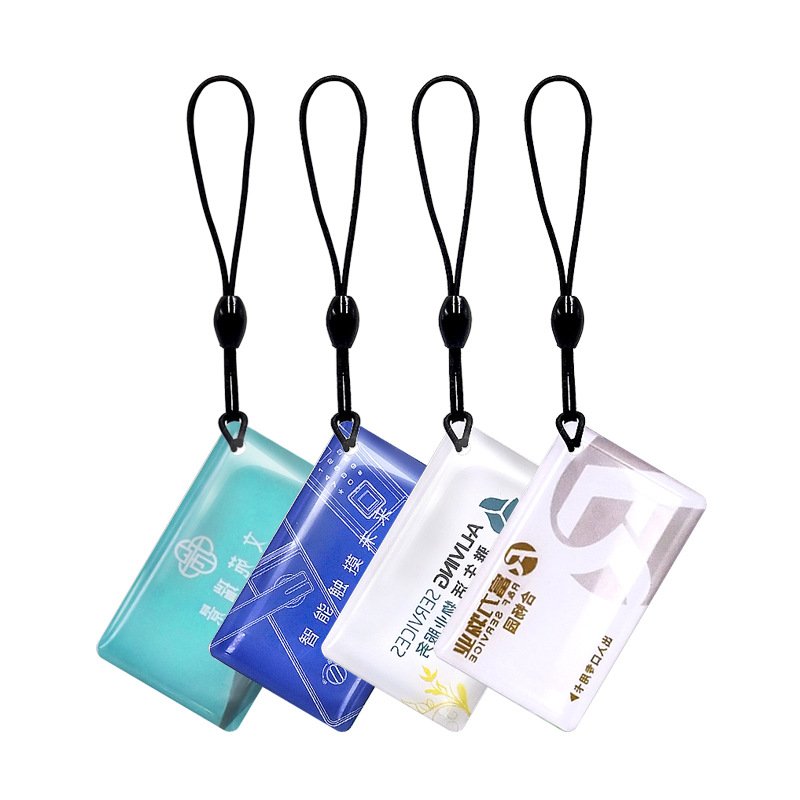 Environmentally friendly epoxy resin 213 215 216 customized Epoxy rfid key fob13.56MHZ Waterproof Access Card NFC TAG keyfob