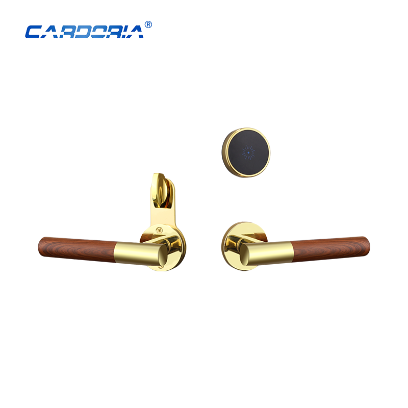 Zinc alloy split pattern design hotel door access control electronic lock m1 card rfid hotel door lock system split