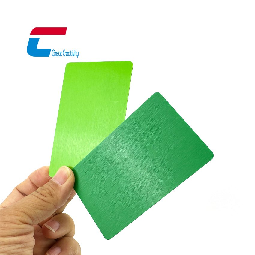 Customized Printable RFID 13.56Mhz Colorful PVC NFC Card Green/ Yellow/ Red/ Black Colorful Plastic Card