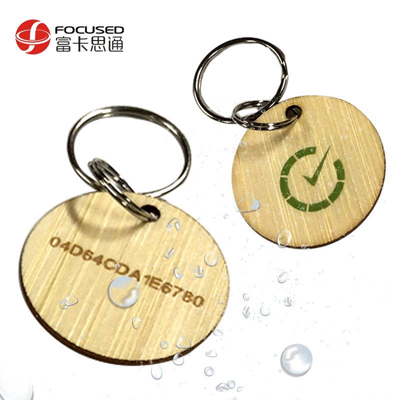 Hot Sale Eco-friendly Laser Engraved wooden key cards hotel nfc blank 13.56mhz Smart invitation business gift RFID nfc wood card