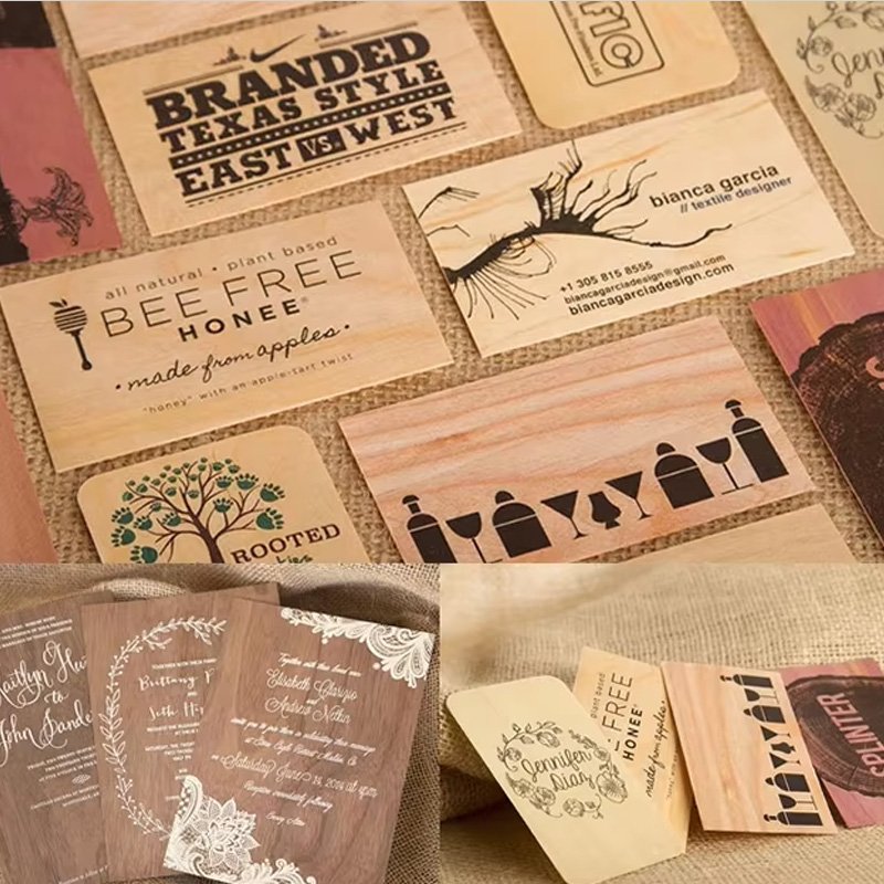 Hot Sale Eco-friendly Laser Engraved wooden key cards hotel nfc blank 13.56mhz Smart invitation business gift RFID nfc wood card