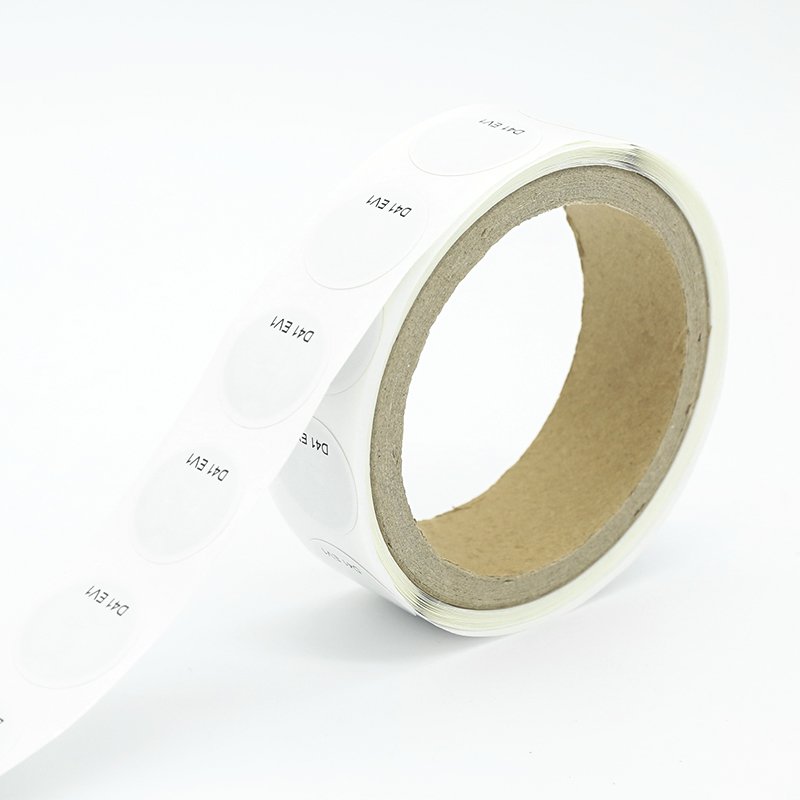 25mm D41 mifare desfire ev1 4k 13.56mhz round blank rfid sticker roll