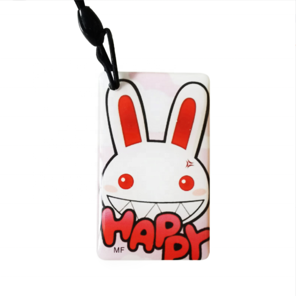 Top sale customized logo with ntg213 215 ISO14443A 13.56mhz RFID epoxy card NFC ID pet tag factory