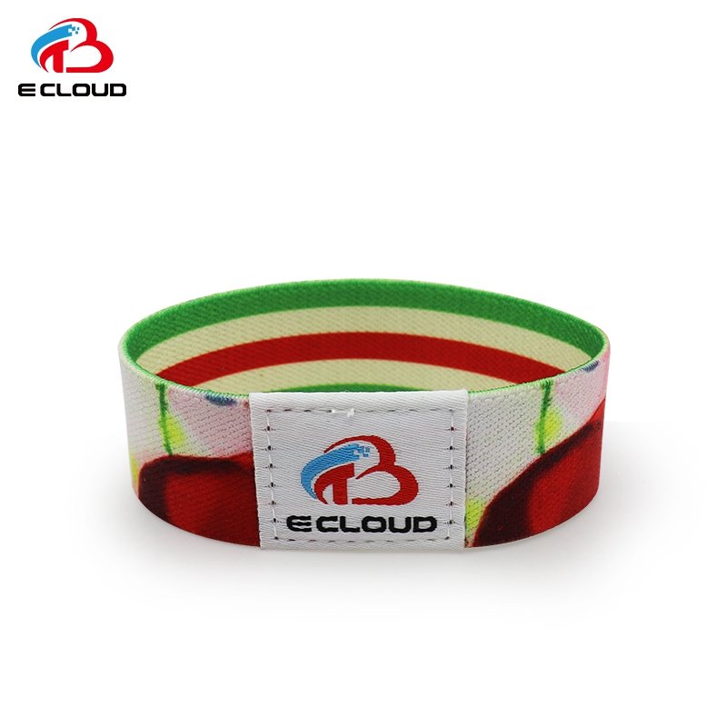 Shenzhen RFID Manufacturer Access Control Card F08 Chip NFC woven fabric Band Bracelet Waterproof Wristbands RFID