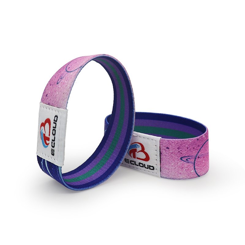 Shenzhen RFID Manufacturer Access Control Card F08 Chip NFC woven fabric Band Bracelet Waterproof Wristbands RFID
