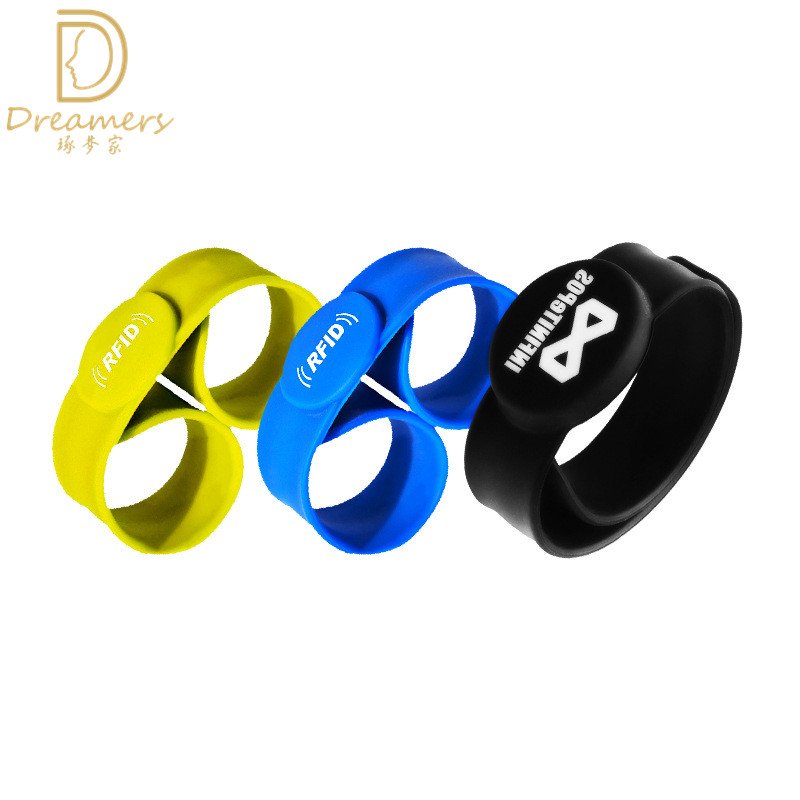 Rfid Silicone Wrist Strap 13.56Mhz High Frequency Passive Radio Frequency Bracelet IC Access Control Bracelet