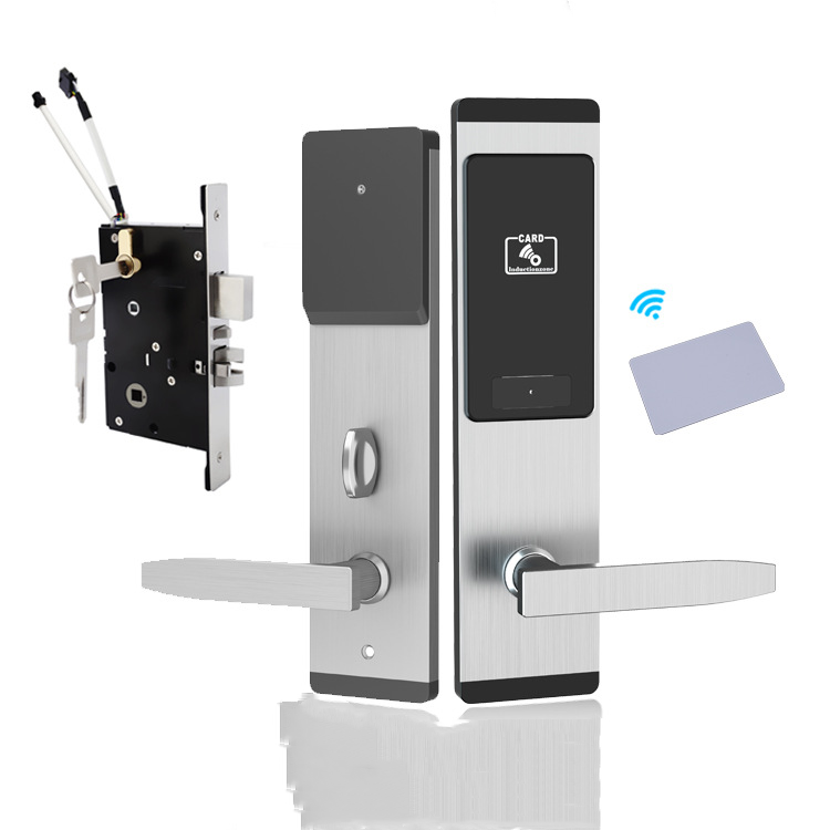 Best Selling Hotel Card Slide Sifely Entry Front Core Rv Latch Rfid Reader Access Control Power Keyless lock door hotel