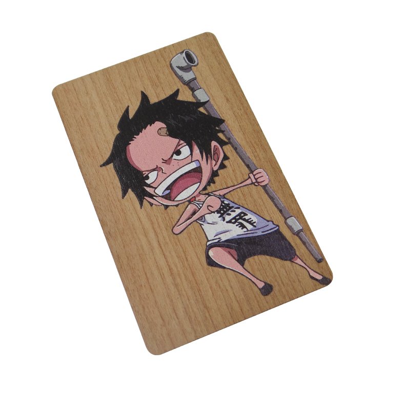 Free Sample 13.56mhz Bamboo wooden NFC Card Eco-friendly NFC wooden card for hotel key card