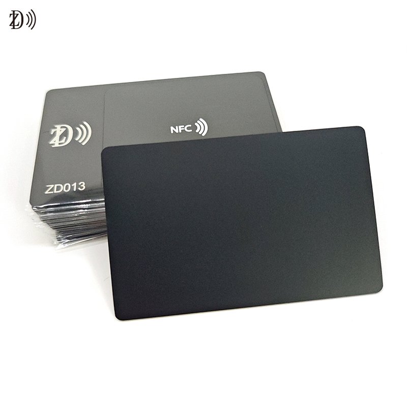 Brushed Gold RFID Card 13.56MHz Hotel Access Control Printing NFC RFID Metal Card