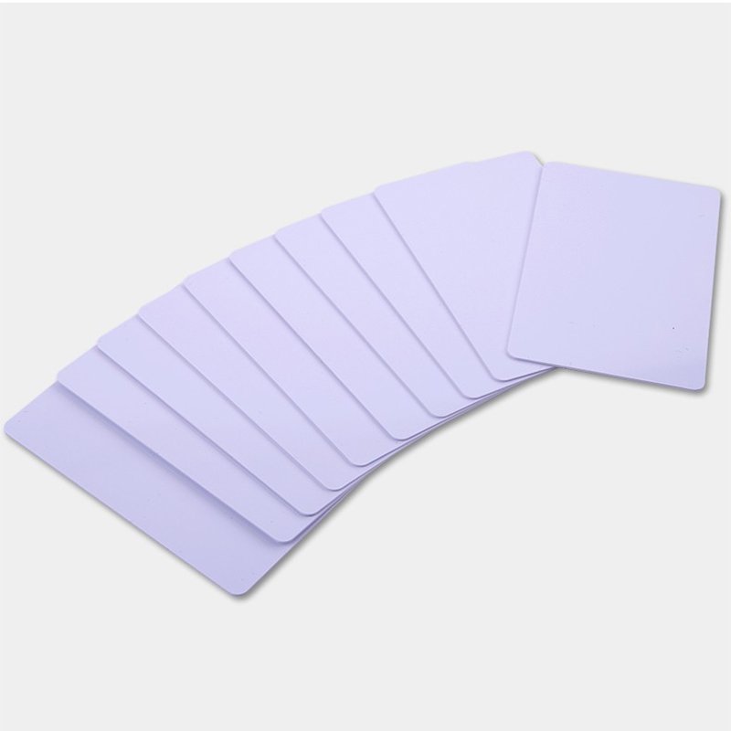 Custom PVC Smart Chip RFID IC Card Plastic NFCRF Access Control Hotel Community Door Contactless Door Open 13.56MHz Frequency