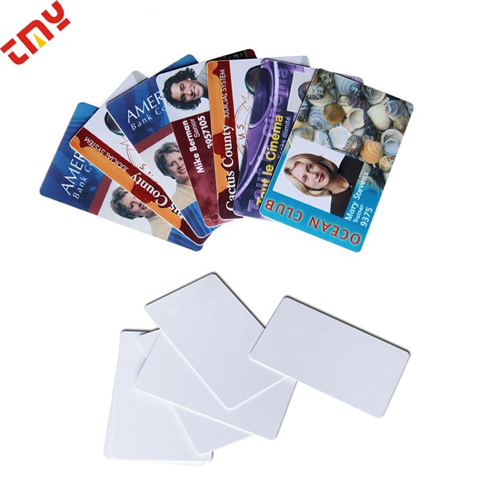 30mil Sublimation UV Inkjet Printable School Student Photo Identification Employee Badge Blank Plastic PVC ID Card For Visiting