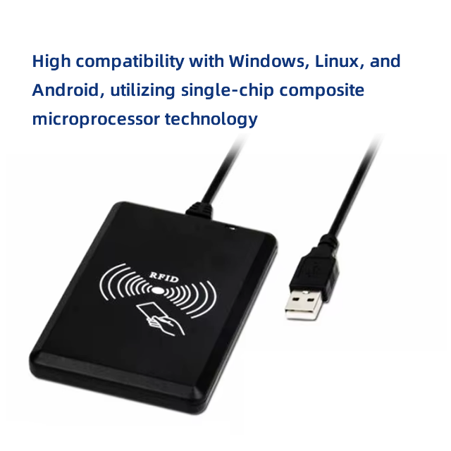 13.56mhz 125khz Dual Frequency Contactless NFC Reader USB Customized RFID Smart Access Control Card Reader