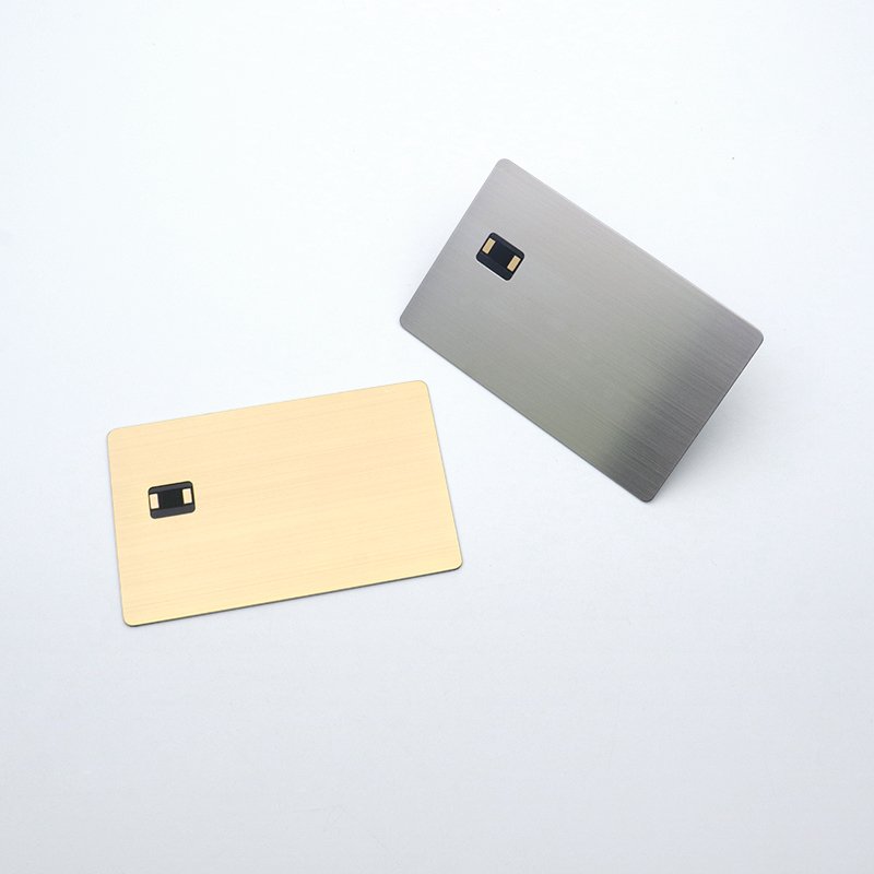 Waterproof Dual Interface NFC RFID Chip PVC Business Card with 125kHz Frequency Metal Credit Card Blank for Contactless Payment