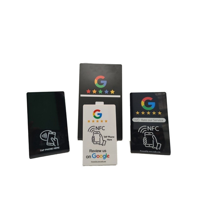 Custom Programmable QR Code Business Access Control Card RFID Google Review Card