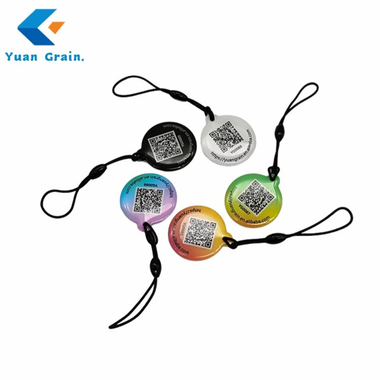 Top quality custom logo Nfc tag 125KHz/13.56MHZ/860-960mhz waterproof epoxy Rfid passive tag