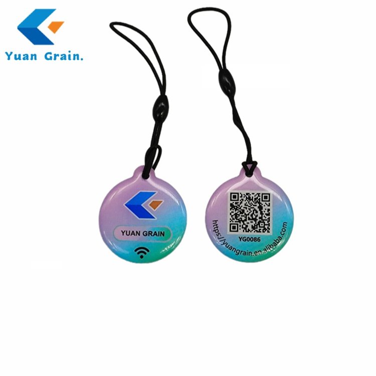 Top quality custom logo Nfc tag 125KHz/13.56MHZ/860-960mhz waterproof epoxy Rfid passive tag