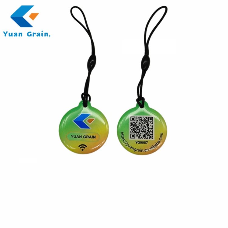 Top quality custom logo Nfc tag 125KHz/13.56MHZ/860-960mhz waterproof epoxy Rfid passive tag