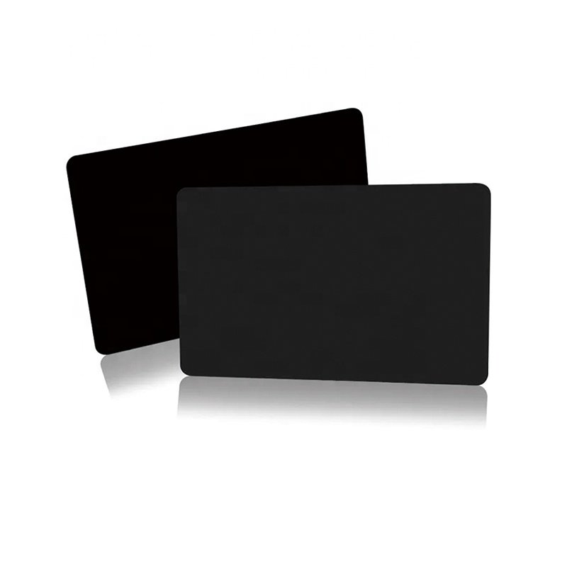 Custom rfid Black Matte pvc plastic card business nfc black card