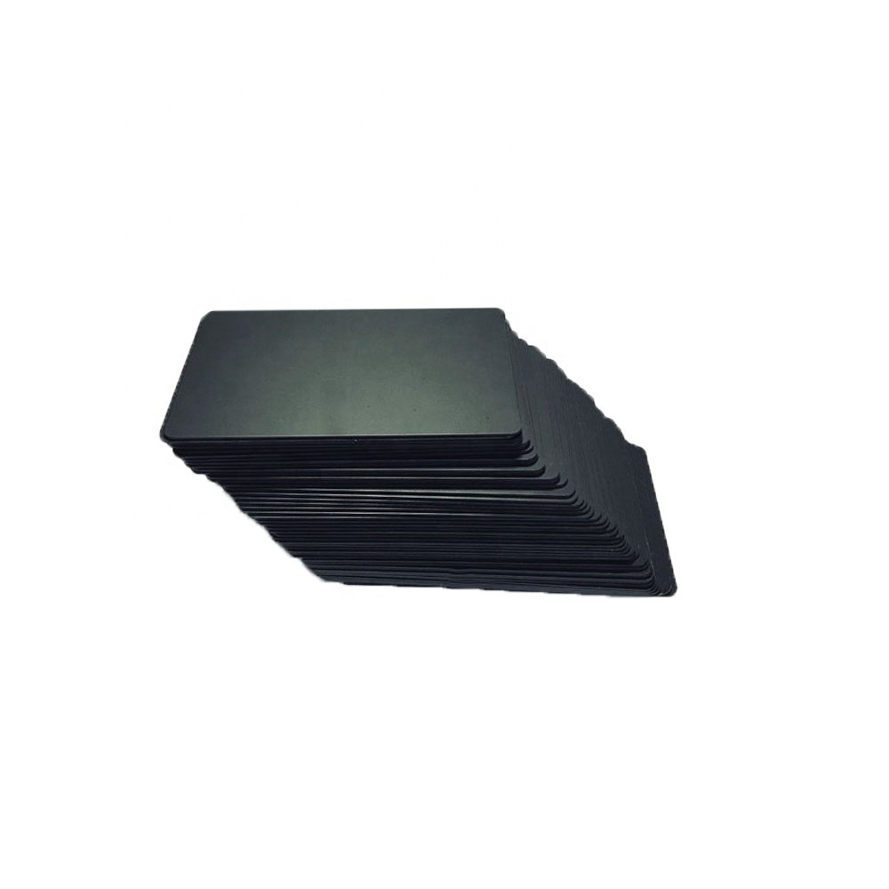 Custom rfid Black Matte pvc plastic card business nfc black card