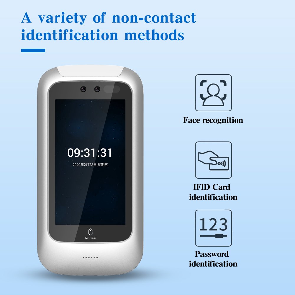 Access control 5 Inch WiFi TCP IP Face Recognition Touch Screen Attendance Device 13.56Mhz IC Card Readers with 3000 Users