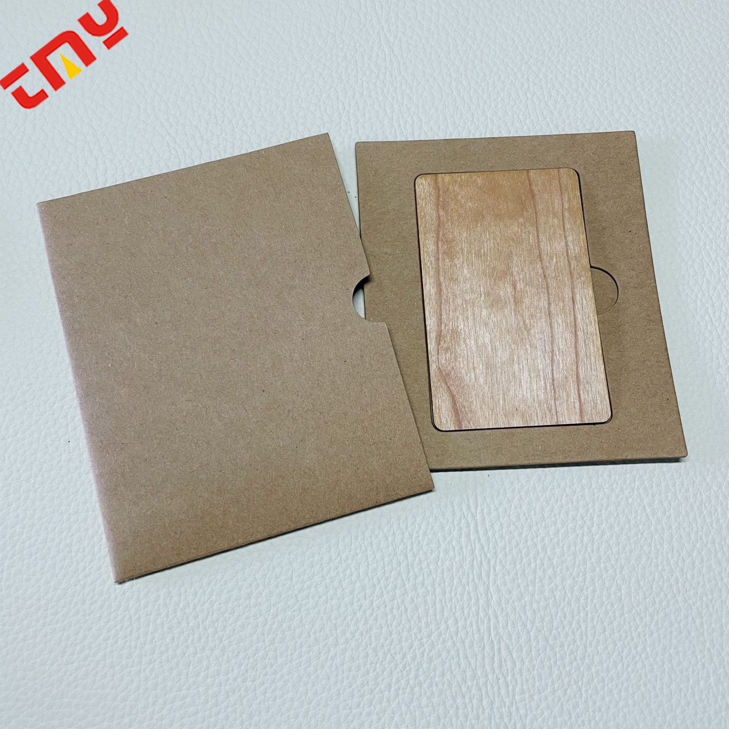Custom Recyclable Printable RFID Smart Card Access Control Card 13.56Mhz Wooden NFC Business Card Blanks For Laser Engraving