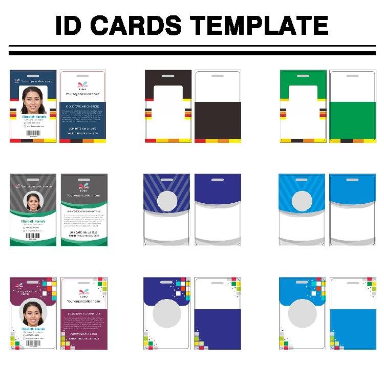Customize RFID Identification Card NFC Smart Staff Employee Event Id Badge Card with Lanyard & Holder NFC Keychain RFID Keyfob