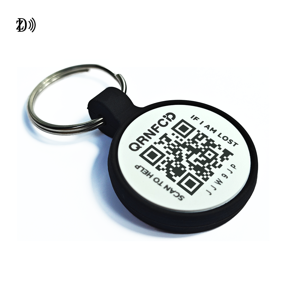 Dog Pet Tag For Engraving 13.56Mhz NFC Custom QR Code RFID Silicone Pet Tag