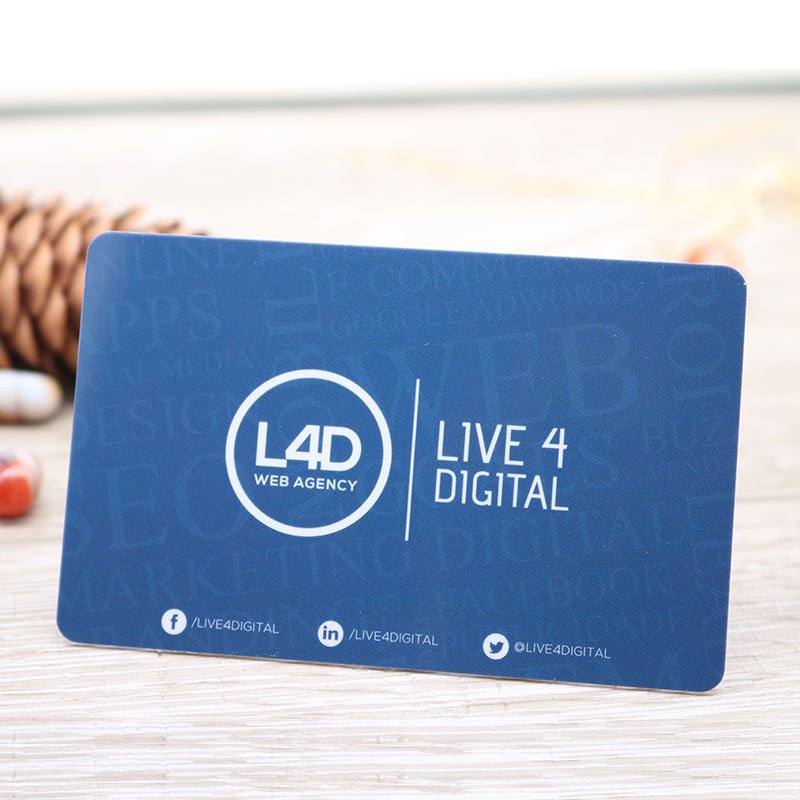 Custom Printed PVC Card 13.56Mhz NFC Business Card for Social Media Sharing Link metal business cards