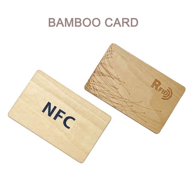 125Khz/13.56Mhz Hotel Blank White Keycard Bamboo Cards Printed Color RFID Elastic Wristband Cards