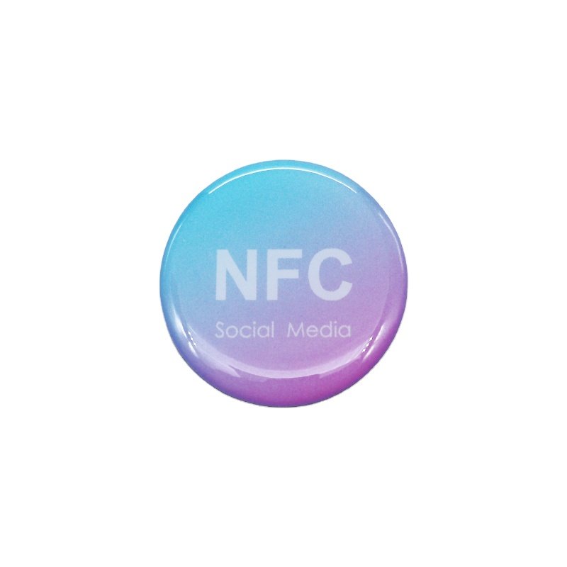 New design Individual Packaging NFC phone stickers Social rfid sticker anti-metal nfc tag epoxy